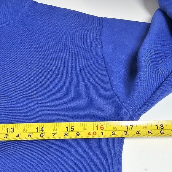 J. Crew Heritage Fleece Cropped Hoodie Sweatshirt Harbor View #BW072 Women's XXS - Picture 9 of 11